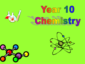Year 10 Chemistry File