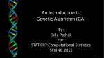 Genetic algorithm presentation