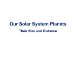 Our Solar System Planets Their Size and Distance
