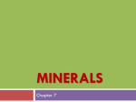 Week 6 - Minerals