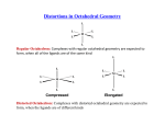Distortions in Octahedral Geometry