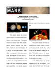 Mars as a Solar System Body Physical Properties and Composition