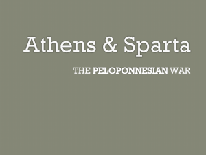 ATHENS vs SPARTA – THE PELOPONNESIAN WAR