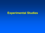 Lectures 14 Experimental Methods