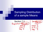 Population (5, 10, 15, 20, 25)…all samples of size 2 – mean