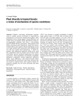 Plant diversity in tropical forests: a review of mechanisms of species