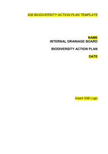 IDB BAP Template - Association of Drainage Authorities