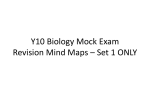 Y10 Biology Mock Exam Revision Mind Maps – Set 1 ONLY