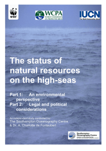 The status of natural resources on the high-seas