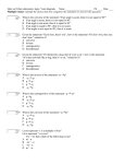 Quiz on if-then statements, logic, Venn diagrams Name _ Pd. ____