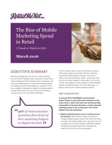 The Rise of Mobile Marketing Spend in Retail