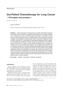 Out-Patient Chemotherapy for Lung Cancer