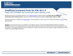 Unofficial Comment Form for FAC-011-4