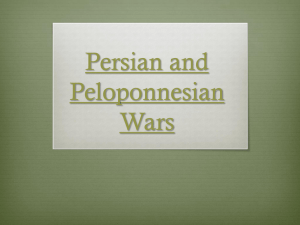 Persian and Peloponnesian Wars
