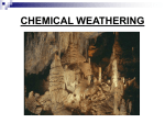 Chemical weathering