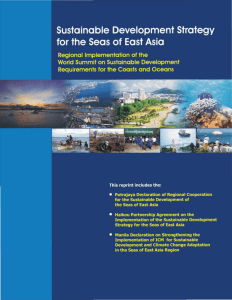 Sustainable Development Strategyfor the Seas of East Asia (SDS