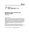 Storing Unstructured Data in SQL Server 2008