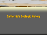 California Geologic History