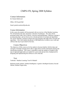 CMPS 470, Spring 2008 Syllabus