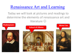 Rennissance Art and Learning