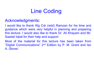 Line Coding