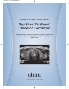 Thyroid and Parathyroid Ultrasound Examination