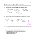 Practice Problems on Amino Acids and Peptides