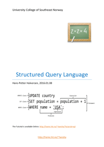 Structured Query Language