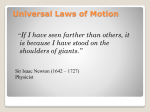Universal Laws of Motion - www .alexandria .k12 .mn .us
