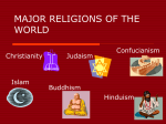 MAJOR RELIGIONS OF THE WORLD