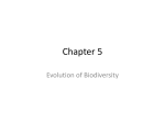 Ch. 5 Evolution of Biodiversity