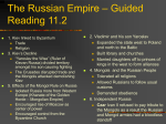 The Russian Empire – Guided Reading 11.2