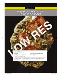 minerals: the building blocks of rocks