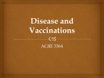 Disease and Vaccinations