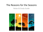 Reasons for the Seasons Notes