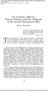 Vix aerarium suffice ret. - Greek, Roman, and Byzantine Studies