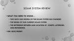 Solar System Review
