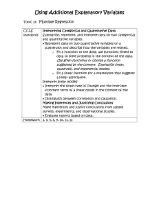 Using Additional Explanatory Variables