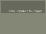 From Republic to Empire