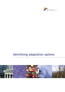 Identifying adaptation options