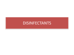antiseptics and disinfectants