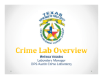 Crime Lab Overview
