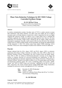 Phase Noise Reduction Techniques for RF CMOS Voltage