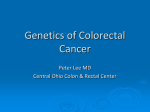 Genetic of Colorectal Cancer - Scioto County Medical Society