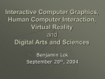 Interactive Computer Graphics, Human Computer