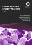 2017 Student Project Book. - Peter MacCallum Cancer Centre