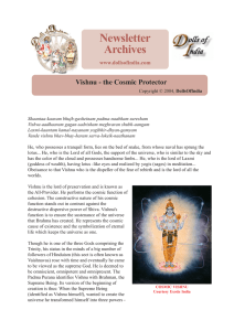 Vishnu - the Cosmic Protector