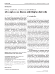 Silicon photonic devices and integrated circuits