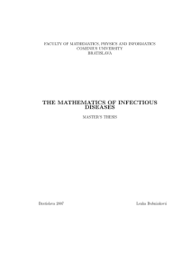 the mathematics of infectious diseases