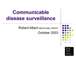 Infectious disease surveillance
